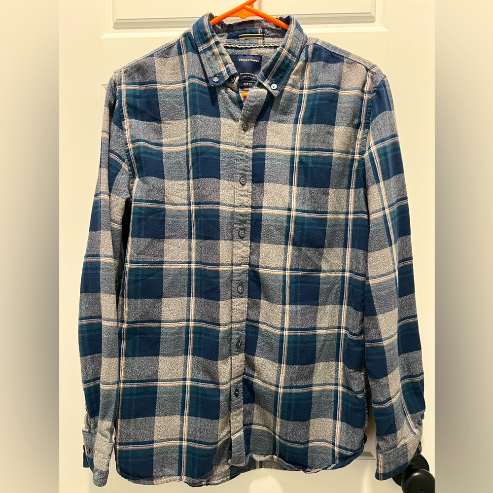 Men’s Denim & Flower Medium Flannel